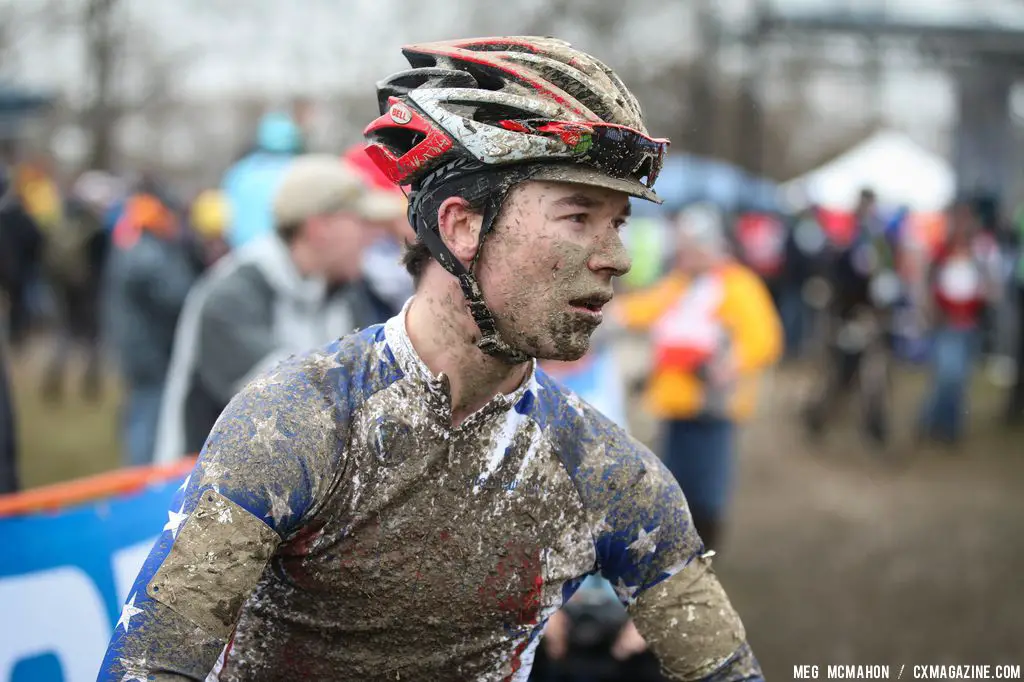 Exhausted American racer after the Elite U23 World Championships of Cyclocross 2013 © Meg McMahon