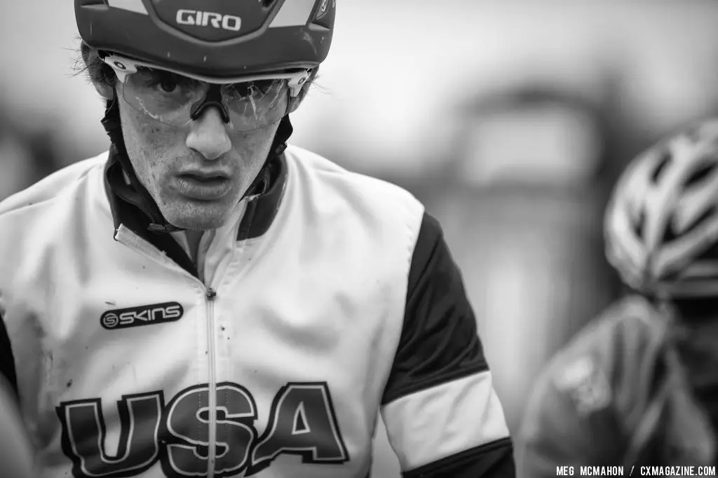 Zach McDonald took 11th in the Elite U23 World Championships of Cyclocross 2013 © Meg McMahon
