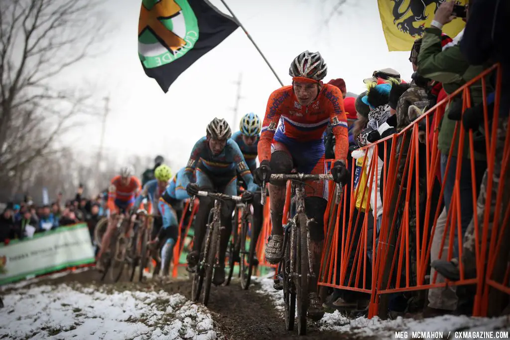 David van der Poel in the Elite U23 World Championships of Cyclocross 2013 © Meg McMahon