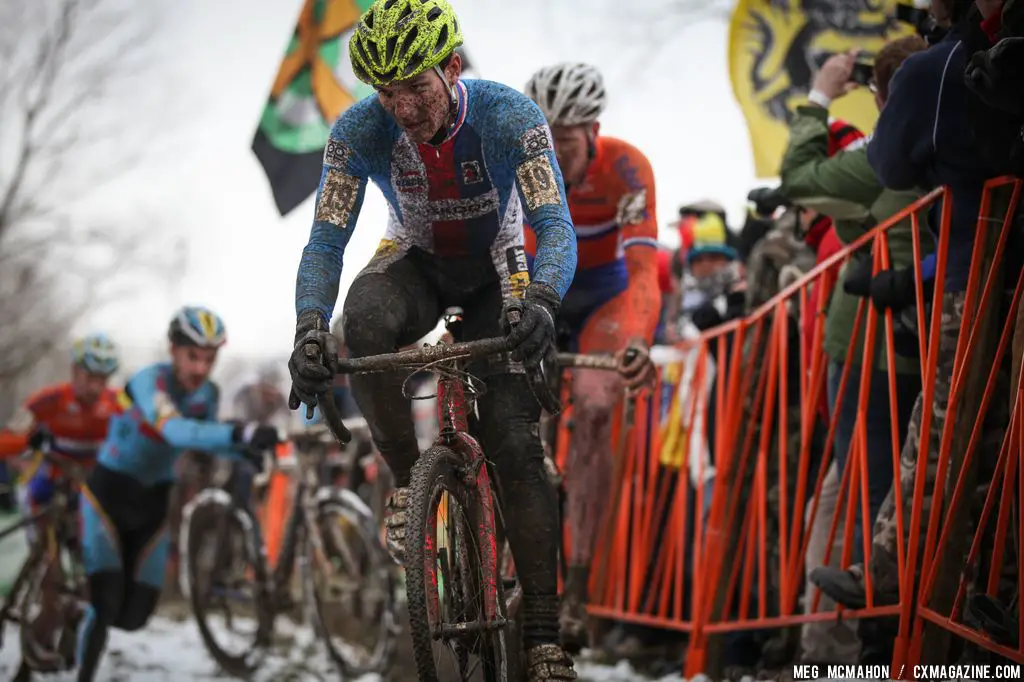 Czech racer Nipl in the Elite U23 World Championships of Cyclocross 2013 © Meg McMahon