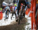 Chasing hard in the Elite U23 World Championships of Cyclocross 2013 © Meg McMahon