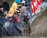 American rider hits the hill in the Elite U23 World Championships of Cyclocross 2013 © Meg McMahon