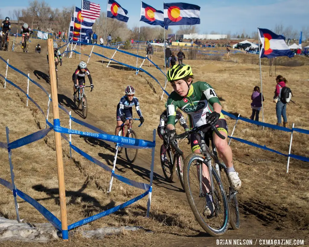 CXM\'s Molly Hurford (Colvita Racing) slackin\' in the Elite race.  © Brian Nelson