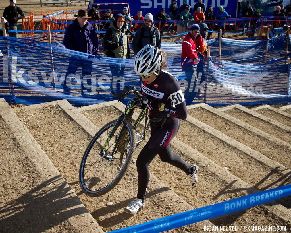 Caitlyn Vestal (Feedback Sports Racing) on the Belgian Steps.  Â© Brian Nelson