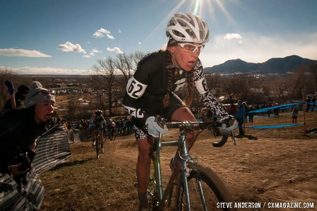 Melissa Seib at Elite Women 2014 USA Cyclocross Nationals. © Steve Anderson