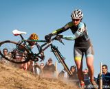 Out of control at Elite Women 2014 USA Cyclocross Nationals. © Steve Anderson