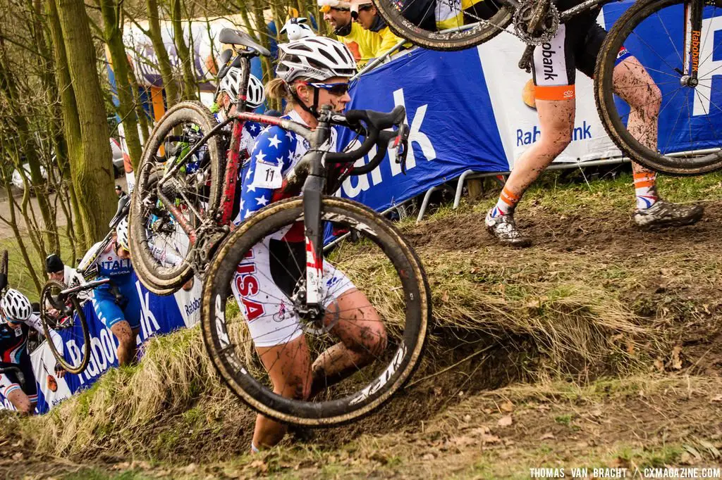 Meredith Miller at Elite Women UCI Cyclocross World Championships. © Thomas Van Bracht