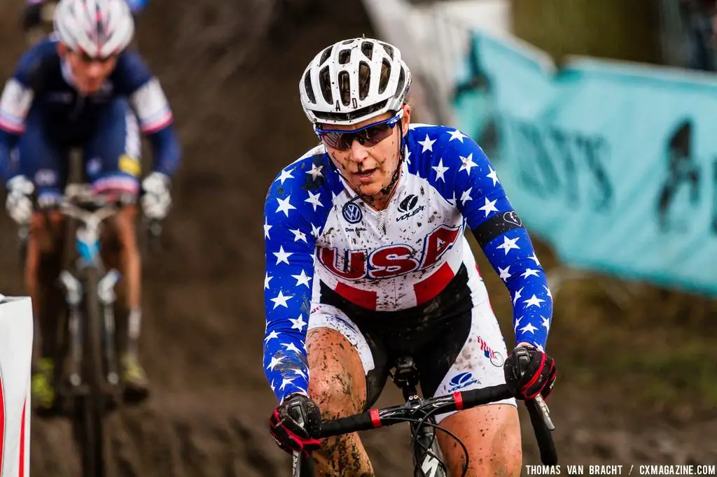 Meredith Miller at Elite Women UCI Cyclocross World Championships. © Thomas Van Bracht