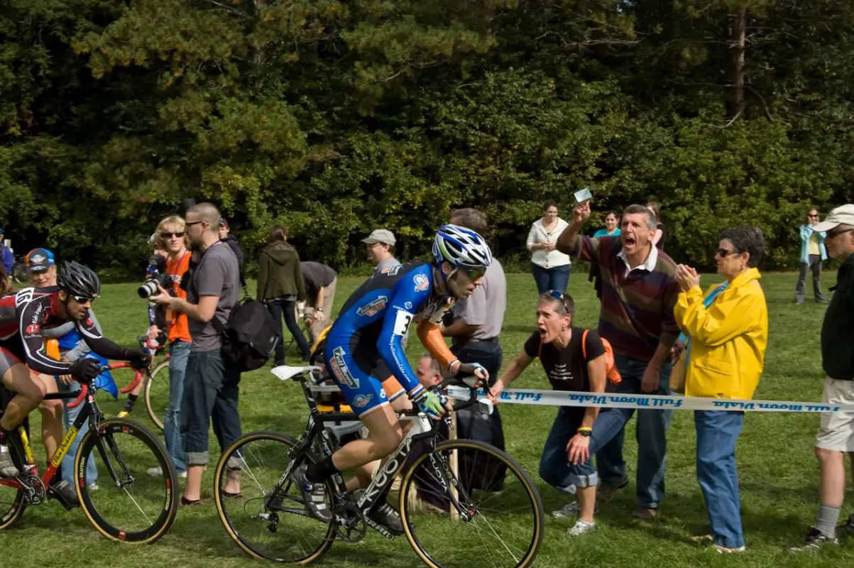 Cory Nelessen working hard during the chase. © Brian Boucheron