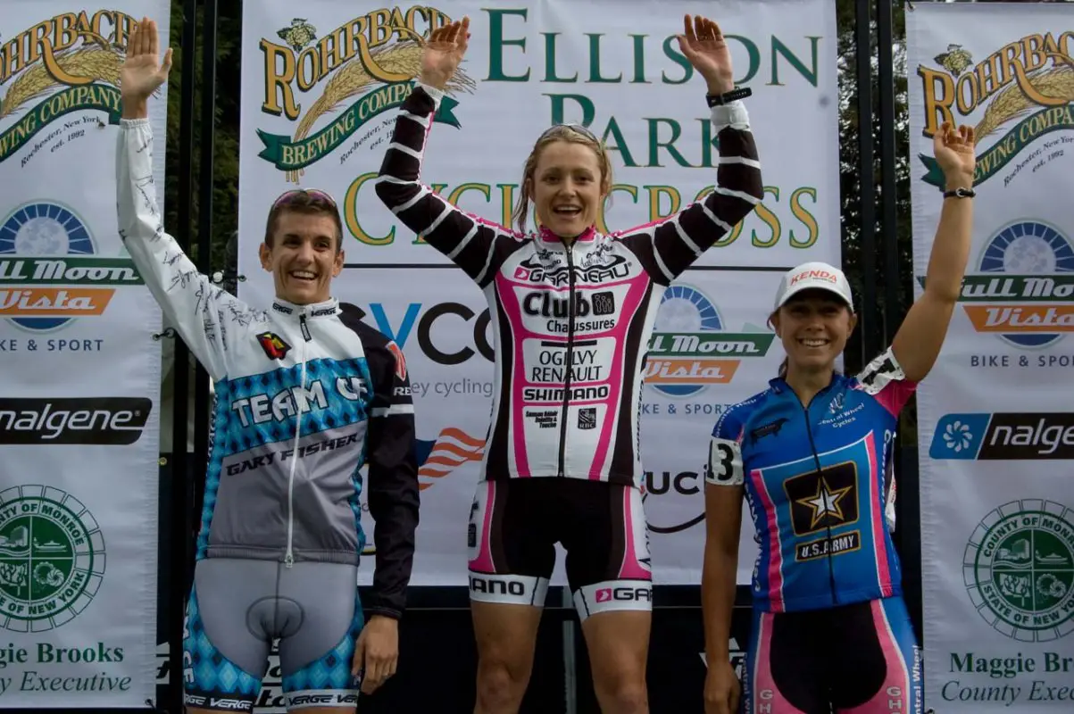 The elite wmoen\'s podium. © Brian Boucheron