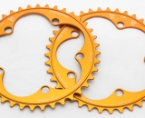 Endless Bikes limited edition anodized chainring commemorating SSCXWC 2014. © Cyclocross Magazine