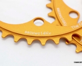 The Odd 1 39-tooth chainring pays homage to SSCXWC 2014. © Cyclocross Magazine