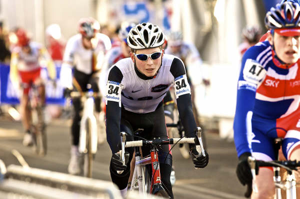 Eric Emsky at the finish. by Joe Sales