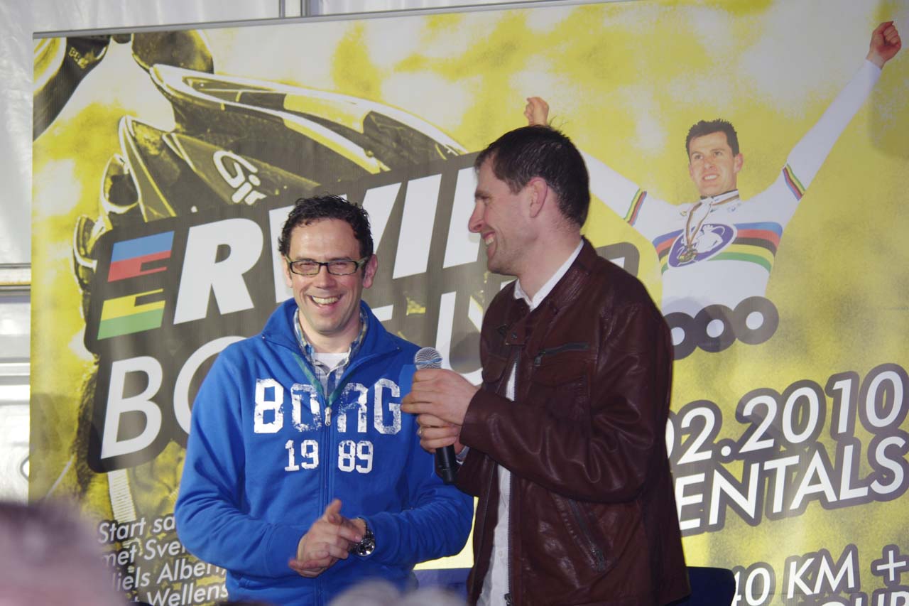 Vervecken with his new Golazo Sports boss Christophe Impens, who also set up the Erwin Bolt Uit event. ? Jonas Bruffaerts