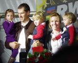 Vervecken sharing the spotlight with his family. ? Jonas Bruffaerts