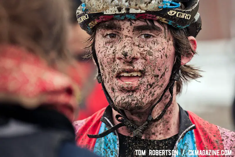 McDonald seems to enjoy the Belgian mud. © Tom Robertson