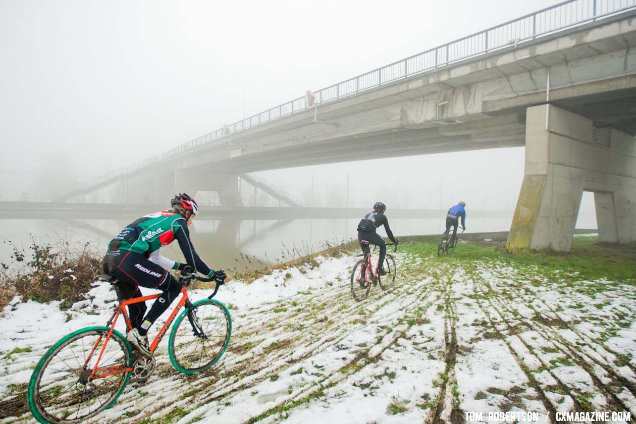 Ryan Trebon, Zach McDonald and Ryan Iddings were 1,2,3 for most of the race. © Tom Robertson