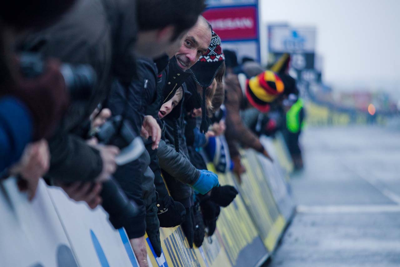 There's nothing like a finish in Belgium, with thousands banging on the barriers at the finish line