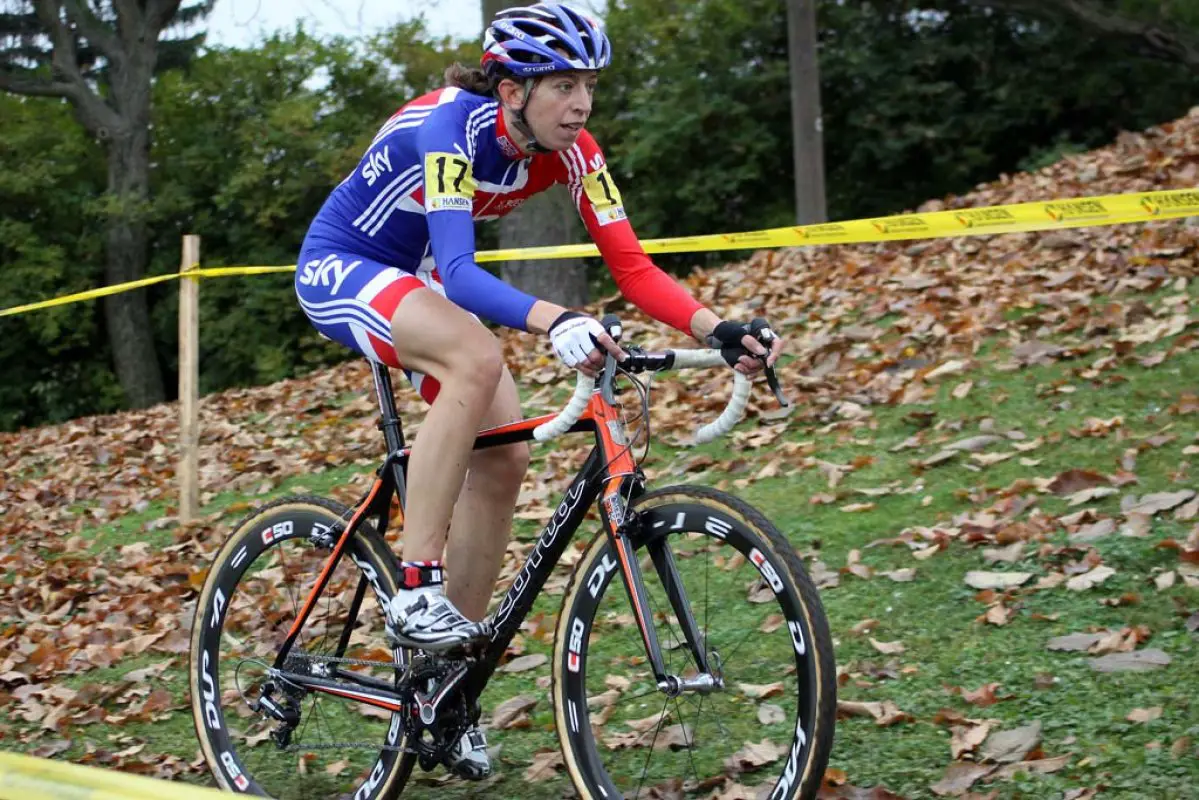 Helen Wyman finished third. © Bart Hazen