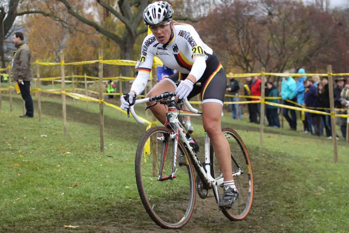 Hanka Kupfernagel rode to fourth in Frankfurt. © Bart Hazen