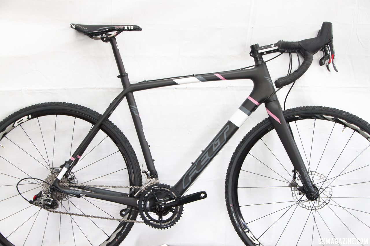 The Felt 2014 F2x carbon cyclocross bike is their highest-end model this year. © Cyclocross Magazine