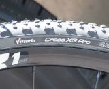 Vittoria Cross XL Pro TNT tubeless tires will be on the production model, but XG TNT tires were on the show model. © Cyclocross Magazine