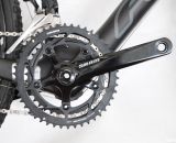 SRAM Red 22's YAW front derailleur offers no-trim shifting on the Felt 2014 F2x carbon cyclocross bike. © Cyclocross Magazine