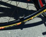 Challenge Grifos on the Industry Nine display wheelset on the Felt F2x at Sea Otter 2014. © Cyclocross Magazine