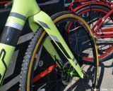 Challenge Grifos and a TeXtreme fork on the Felt F2x at Sea Otter 2014. © Cyclocross Magazine