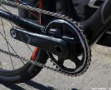 The new SRAM CX1 on the Felt F4x at Sea Otter 2014. © Cyclocross Magazine
