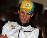 Stybar responds to a question at the press conference. ? Bart Hazen