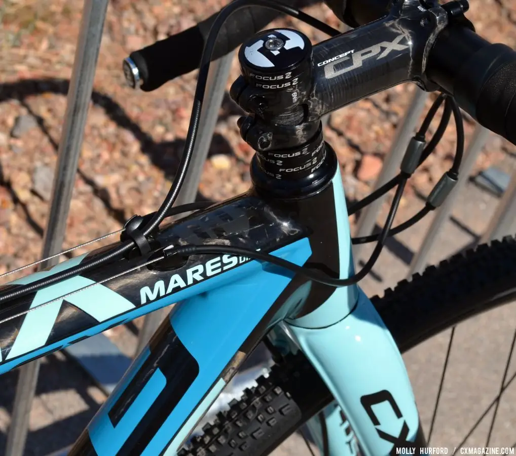 The color scheme rejuvenates the Focus CX 3.0 Mares at Interbike 2013. © Cyclocross Magazine