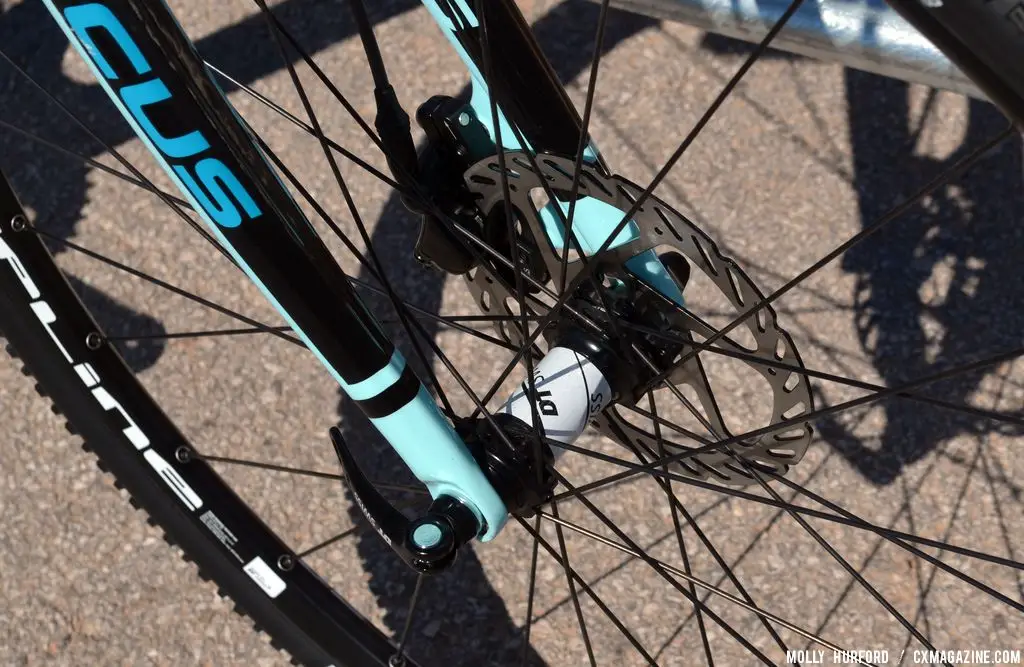 High end bikes with disc brakes are becoming the norm at Interbike 2013. © Cyclocross Magazine