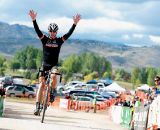 Peter Webber (Boulder Cycle Sport) takes the win in the Masters 35+. © VeloVivid Cycling Photography