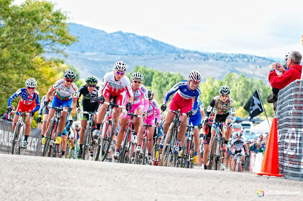 Caroline Mani takes the holeshot and would go on to finish a strong fourth. © VeloVivid Cycling Photography