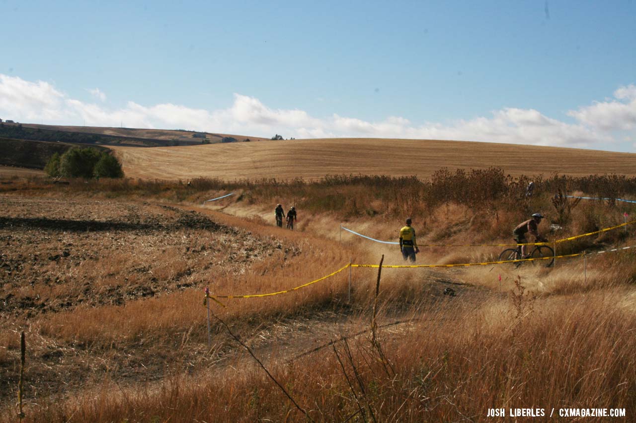 The ranch used to be farm land, and grain crops surround the land. ©Cyclocross Magazine