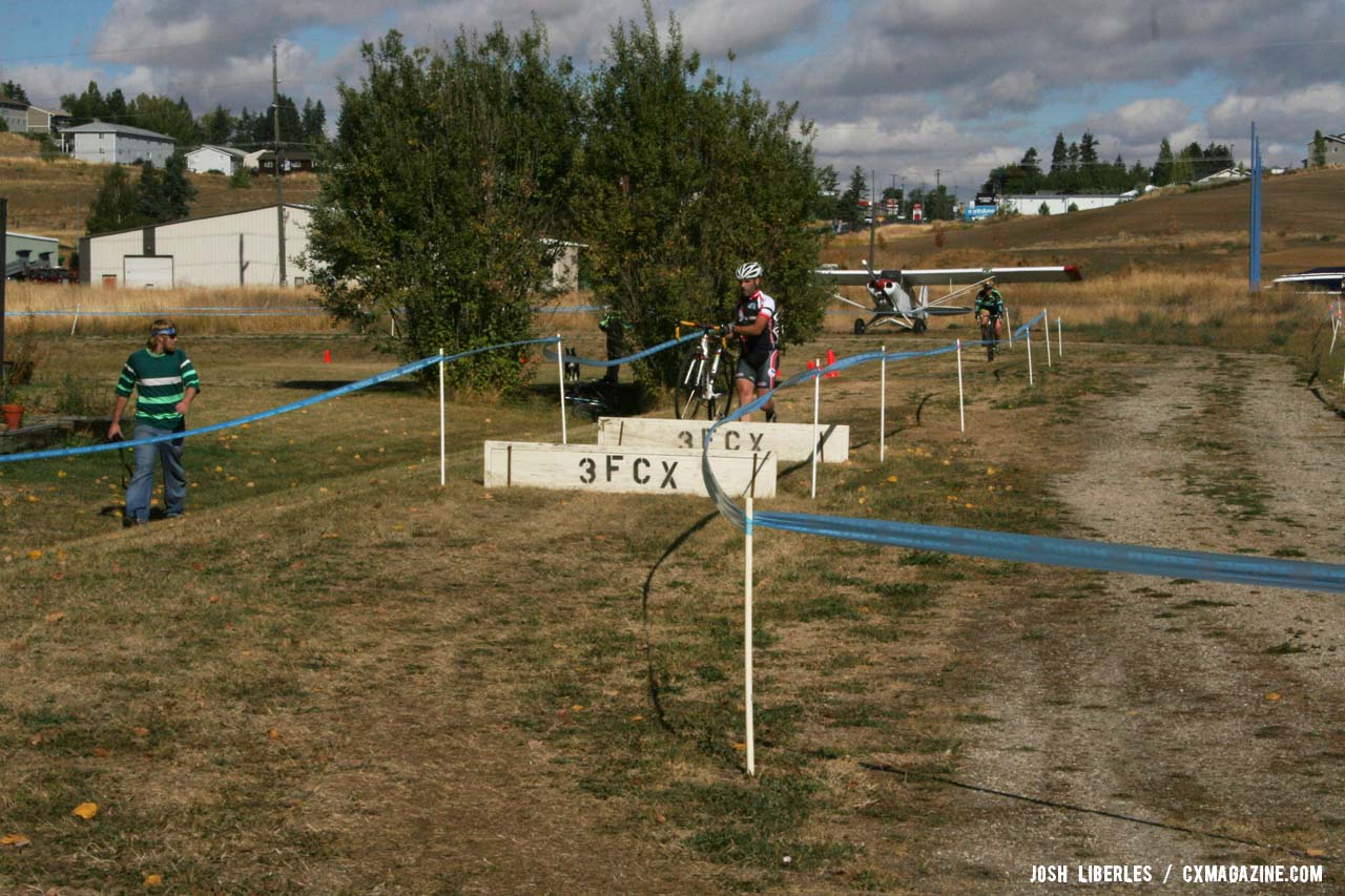 Planks plus planes equals Sky Ranch cyclocross. ©Cyclocross Magazine