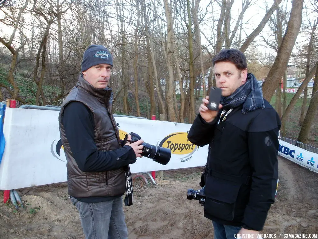 Photographers getting ready for the big day. © Christine Vardaros