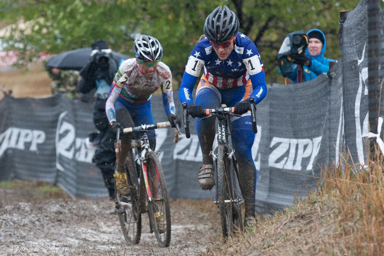 Nash and Compton do battle through the mud. © Wil Matthews 