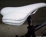 The women's specific saddle by Ritchey just might stay clean all season. © Molly Hurford  