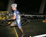 Page ran the barriers after a costly bobble bunnyhopping them at CrossVegas. ©Matt James