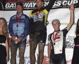 Ben Berden, Jonathan Page, and Joshua Johnson stand tall on the 2012 Gateway Cross Cup podium. ©Matt James