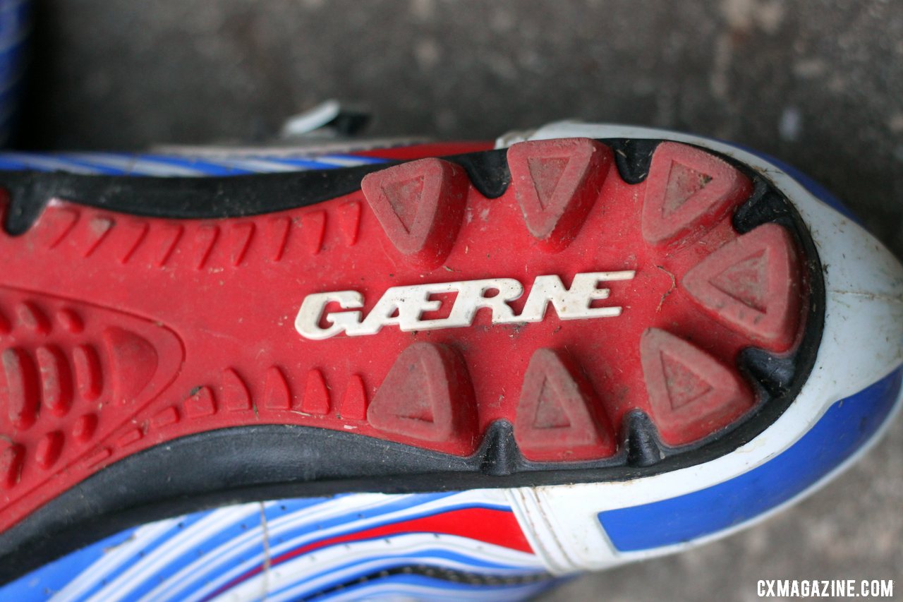 The agressive heel of the Gaerne G. Keira mtb and cyclocross shoe. © Cyclocross Magazine