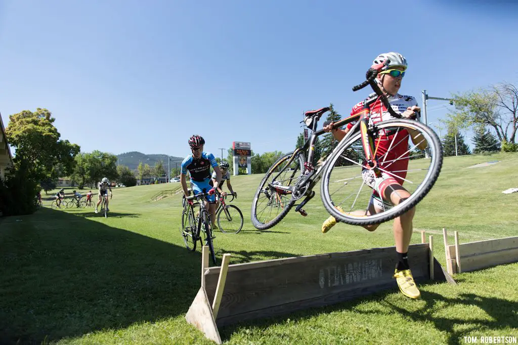 Dismounting and barrier drills are also part of each days exercises. © Tom Robertson