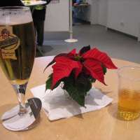 post drink celebration in lorsch - beer and apple cider