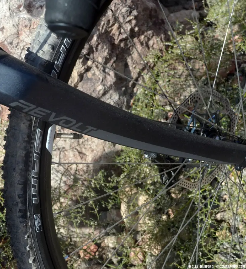 Schwalbe Smart Sam Performance on the Revolt from Giant. © Cyclocross Magazine