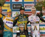 Pauwels (l), Nys and Albert on the podium at Gieten. ? Bart Hazen