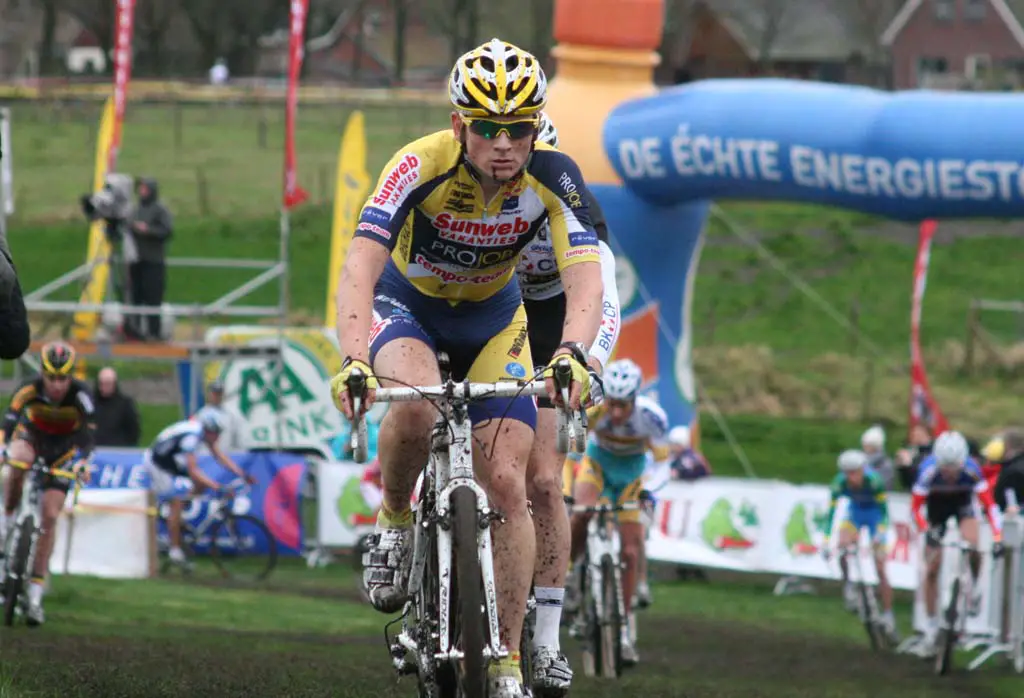 Kenneth Van Compernolle finished third in Gieten. ? Bart Hazen