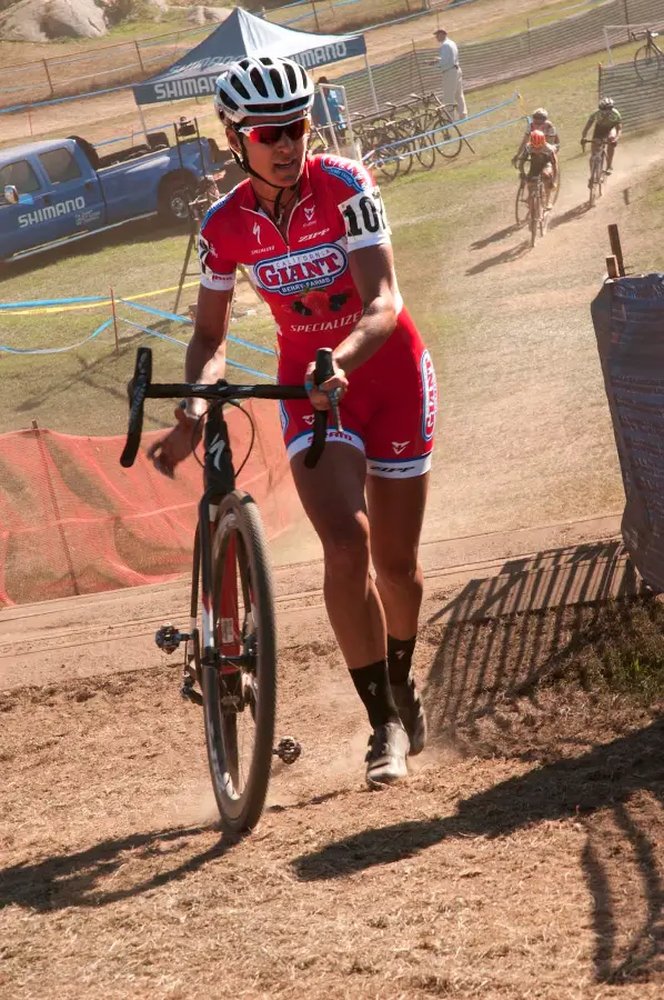 Meredith Miller (California Giant/Specialized) on the run up. Â© Kevin White