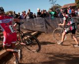 Meredith Miller (California Giant/Specialized), left and Gabby Durrin (Rapha FOCUS) on the first of two run ups. Â© Kevin White